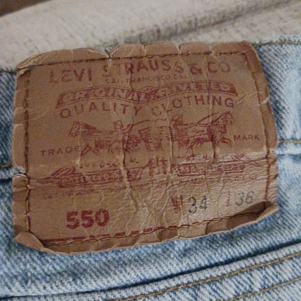 Levi's 550 vintage denim jeans 34x36